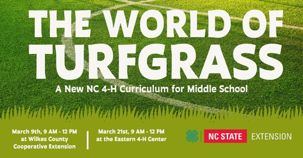 The world of Turfgrass workshop, a NC 4-H curriculum training